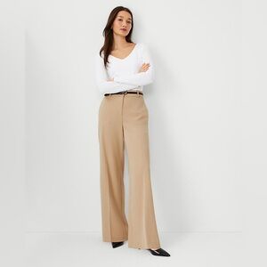 NWT Ann Taylor CLOUD WHITE Wide-Leg Pants